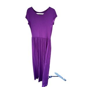 Purple L Maxi Dress with pockets.